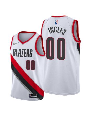 Joe Ingles 00 Portland Trail Blazers 2022 Association Edition White Jersey Diamond Badge - Men Jersey