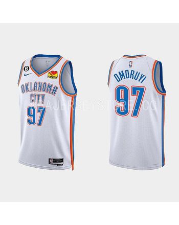 Oklahoma City Thunder Eugene Omoruyi 97 2022-23 Association Edition White Men Jersey Swingman