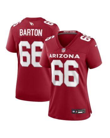 Jackson Barton 66 Arizona Cardinals Women Team Game Jersey - Cardinal