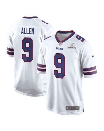 Kyle Allen 9 Buffalo Bills 2024 Divisional Patch Game Men Jersey - White