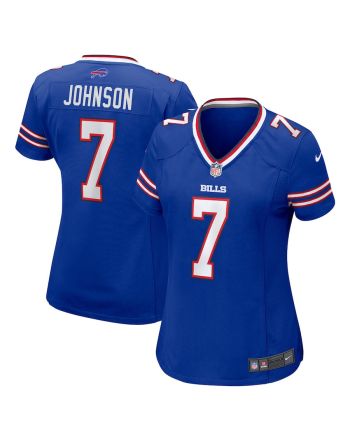 Taron Johnson 7 Buffalo Bills Women Game Jersey - Royal