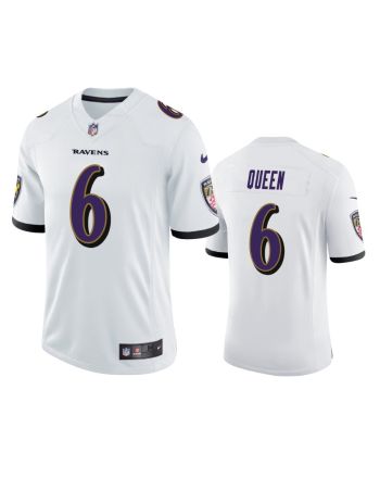 Patrick Queen 6 Baltimore Ravens White Vapor Limited Jersey