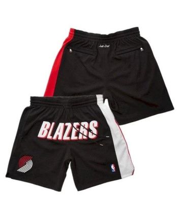 Portland Trail Blazers NBA Retro Shorts - Black