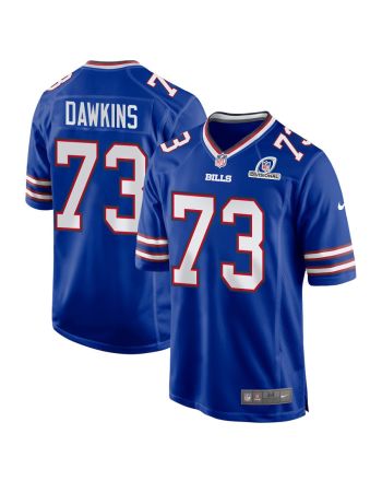 Dion Dawkins 73 Buffalo Bills 2024 Divisional Patch Game Men Jersey - Royal