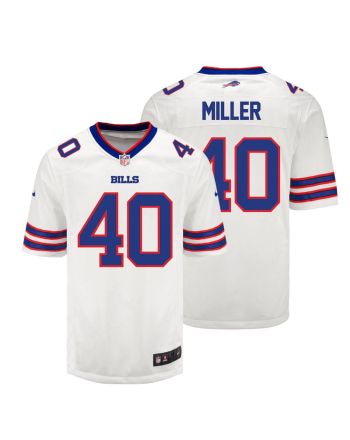 Von Miller 40 Buffalo Bills Men Away Game Jersey - White