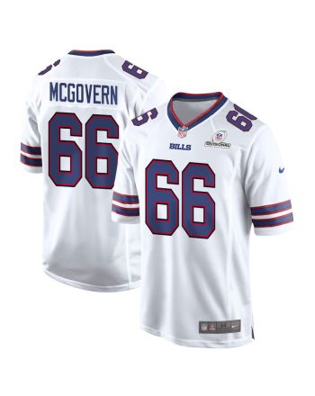 Connor McGovern 66 Buffalo Bills 2024 Divisional Patch Game Men Jersey - White