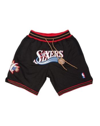 Philadelphia 76ers NBA Retro Shorts - Black