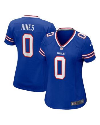 Nyheim Hines 0 Buffalo Bills Women Game Jersey - Royal