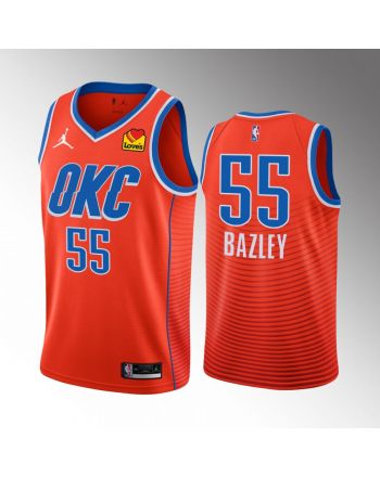 Oklahoma City Thunder Darius Bazley 55 2022-23 Statement Edition Orange Jersey Swingman