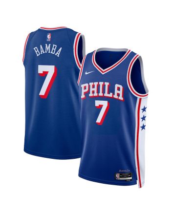 Mo Bamba 7 Philadelphia 76ers 2023/24 Swingman Jersey - Icon Edition - Royal