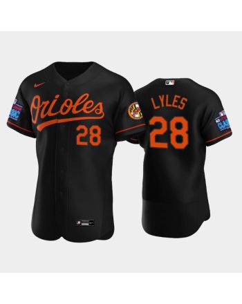 Jordan Lyles 28 Little League Classic 2022-23 Baltimore Orioles Black Alternate Jersey