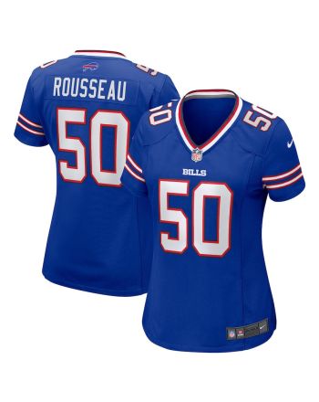 Gregory Rousseau 50 Buffalo Bills Women Game Jersey - Royal