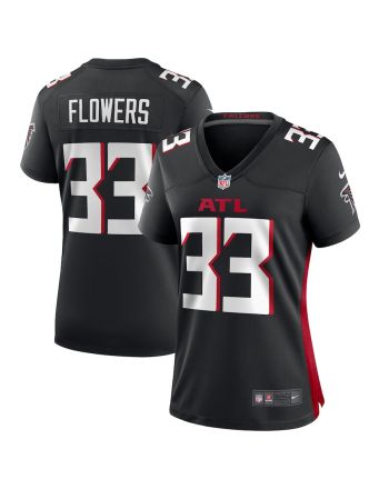 Tre Flowers 33 Atlanta Falcons Game Women Jersey - Black