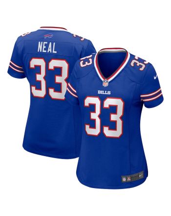 Siran Neal 33 Buffalo Bills Women Game Jersey - Royal