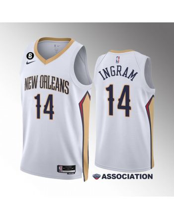 New Orleans Pelicans 2022-23 Brandon Ingram 14 Association Edition White Jersey Swingman