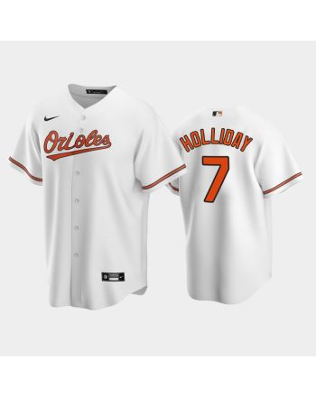 2022-23 Draft Baltimore Orioles Jackson Holliday 7 White Home Jersey