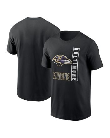 Baltimore Ravens Lockup Essential T-Shirt - Black