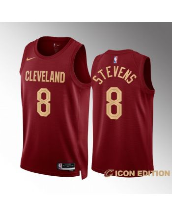 Cleveland Cavaliers Lamar Stevens 8 2022-23 Icon Edition Wine Jersey Swingman