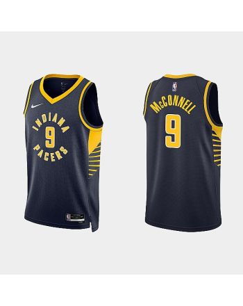 Indiana Pacers 9 T.J. McConnell 2022-23 Icon Edition Black Men Jersey