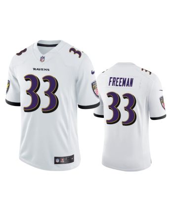 Baltimore Ravens Devonta Freeman 33 White Vapor Limited Jersey