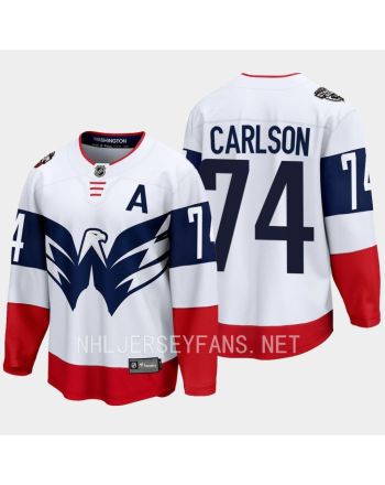 Conor Sheary 73 Washington Capitals 2023 Jersey Stadium White Primegreen