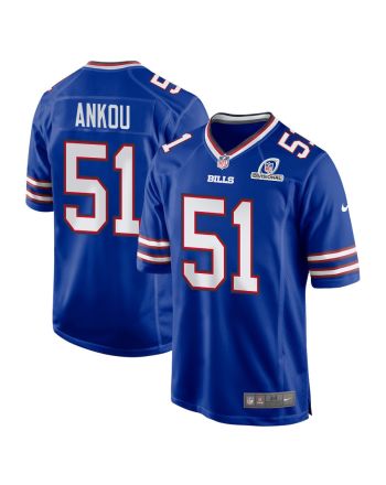 Eli Ankou 51 Buffalo Bills 2024 Divisional Patch Game Men Jersey - Royal