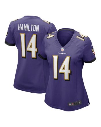 Kyle Hamilton Baltimore Ravens Women's Player Game Jersey - Purple