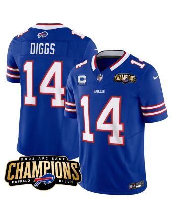 Stefon Diggs 14 Buffalo Bills 2023 AFC East Champions Patch Game Men Jersey - Royal