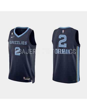 Memphis Grizzlies 2 Xavier Tillman 2022-23 Icon Edition Navy Men Jersey