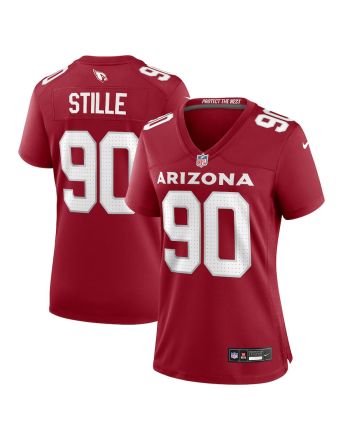 Ben Stille 90 Arizona Cardinals Women Team Game Jersey - Cardinal