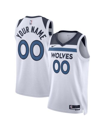 Minnesota Timberwolves Custom 00 Men 2022/23 Swingman Jersey - Association Edition