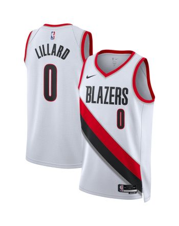 Damian Lillard 0 Portland Trail Blazers Men 2022/23 Swingman Jersey - Association Edition