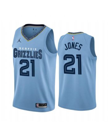 Memphis Grizzlies Tyus Jones 21 2022-23 Statement Edition Blue Jersey - Men Jersey