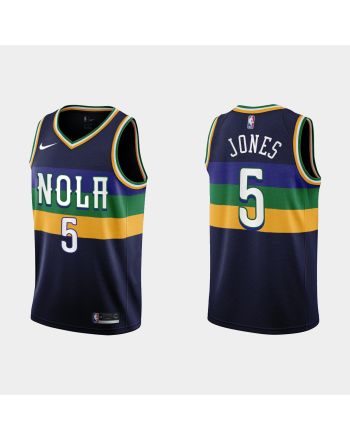 New Orleans Pelicans 5 Herbert Jones 2022-23 City Edition Navy Men Jersey