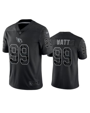 J.J. Watt 99 Arizona Cardinals Black Reflective Limited Jersey - Men