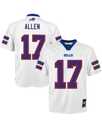 Josh Allen 17 Buffalo Bills YOUTH Jersey - White