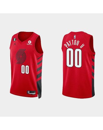 Portland Trail Blazers 00 Gary Payton II 2022-23 Statement Edition Red Men Jersey