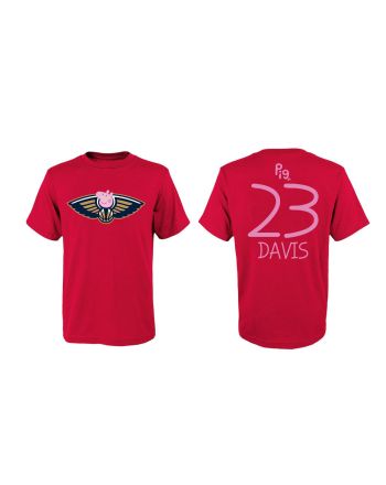 Anthony Davis 23 New Orleans Pelicans Pig Print T-Shirt - Red