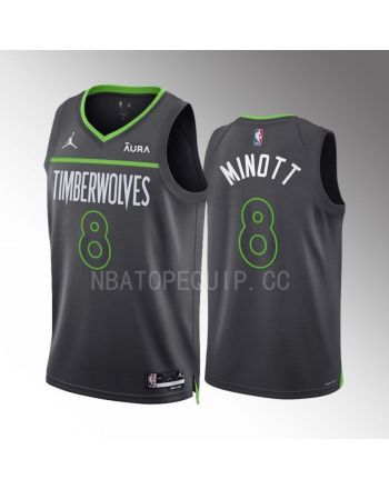 Minnesota Timberwolves Josh Minott 8 2022-23 Statement Edition Anthracite Men Jersey Swingman