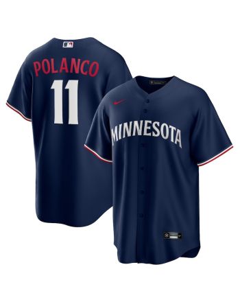 Jorge Polanco 11 Minnesota Twins Team Logo Alternate Men Jersey - Navy