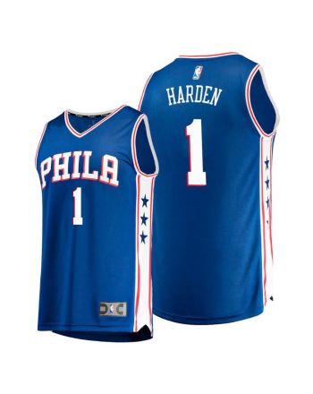 James Harden Philadelphia 76ers 1 Royal Jersey 2022 Trade - Men Jersey