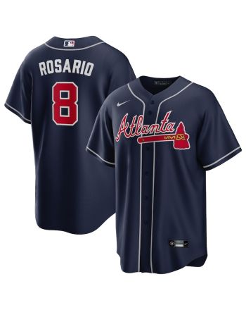 Eddie Rosario 8 Atlanta Braves Alternate Player Jersey - Navy