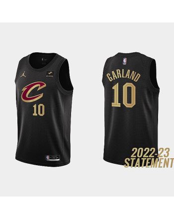 Cleveland Cavaliers 10 Darius Garland 2022-23 Statement Edition Black Men Jersey