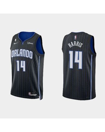 Orlando Magic 14 Gary Harris 2022-23 Icon Edition Black Men Jersey