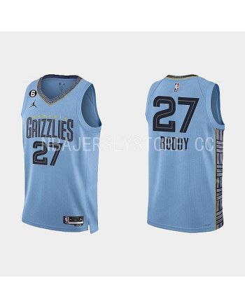 Memphis Grizzlies 27 David Roddy 2022-23 Statement Edition Light Blue Men Jersey