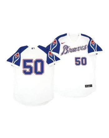 Atlanta Braves Charlie Morton 50 Cooperstown White Throwback Home Jersey