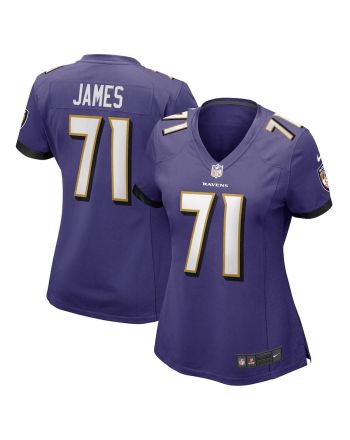 Ja'Wuan James 71 Baltimore Ravens Women's Player Game Jersey - Purple