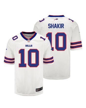 Khalil Shakir 10 Buffalo Bills Men Away Game Jersey - White