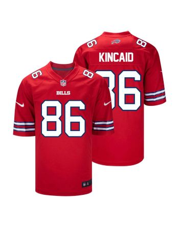 Dalton Kincaid 86 Buffalo Bills Men Alternate Game Jersey - Red