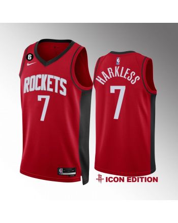 Moe Harkless 7 2022-23 Houston Rockets Red Icon Edition Men Jersey Swingman